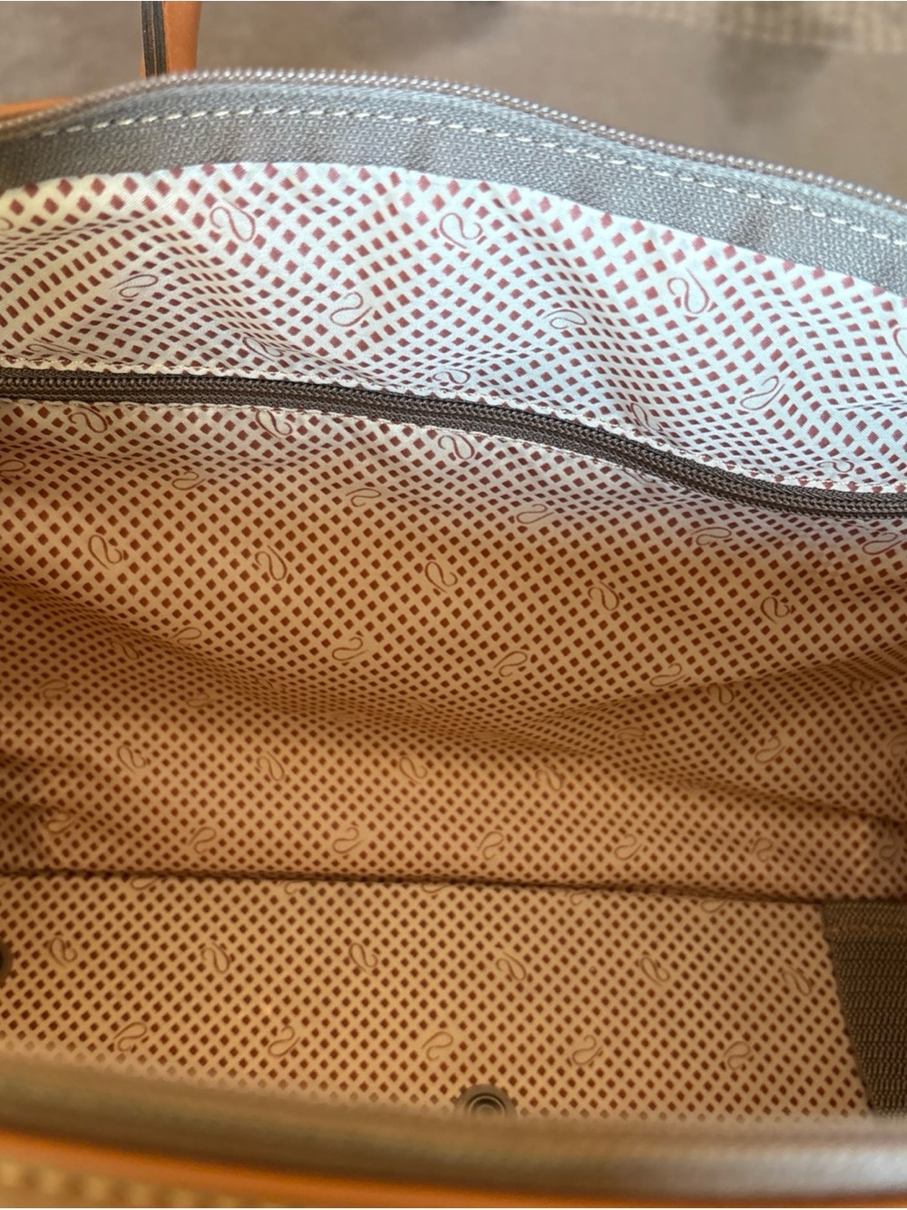 Vintage Ricardo Beverly Hills Tweed & Leather Weekender bag quiet luxury - Picture 7 of 9